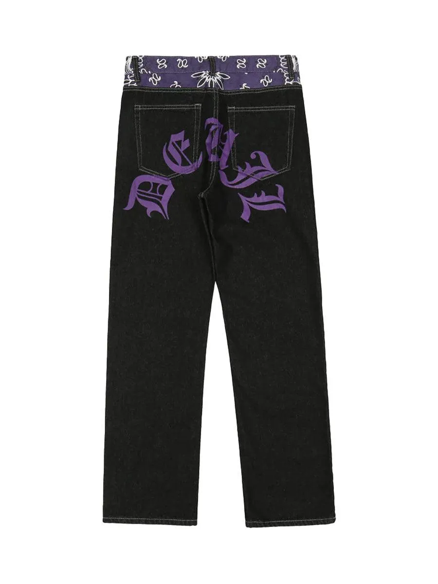 1984 Petal Letter Baggy Jeans