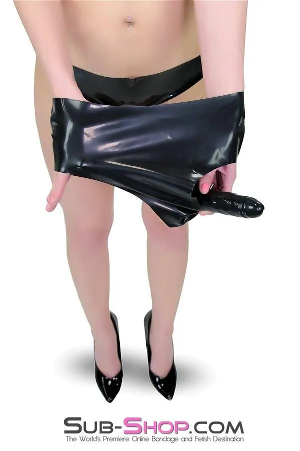 2968D      Latex Dildo Pants