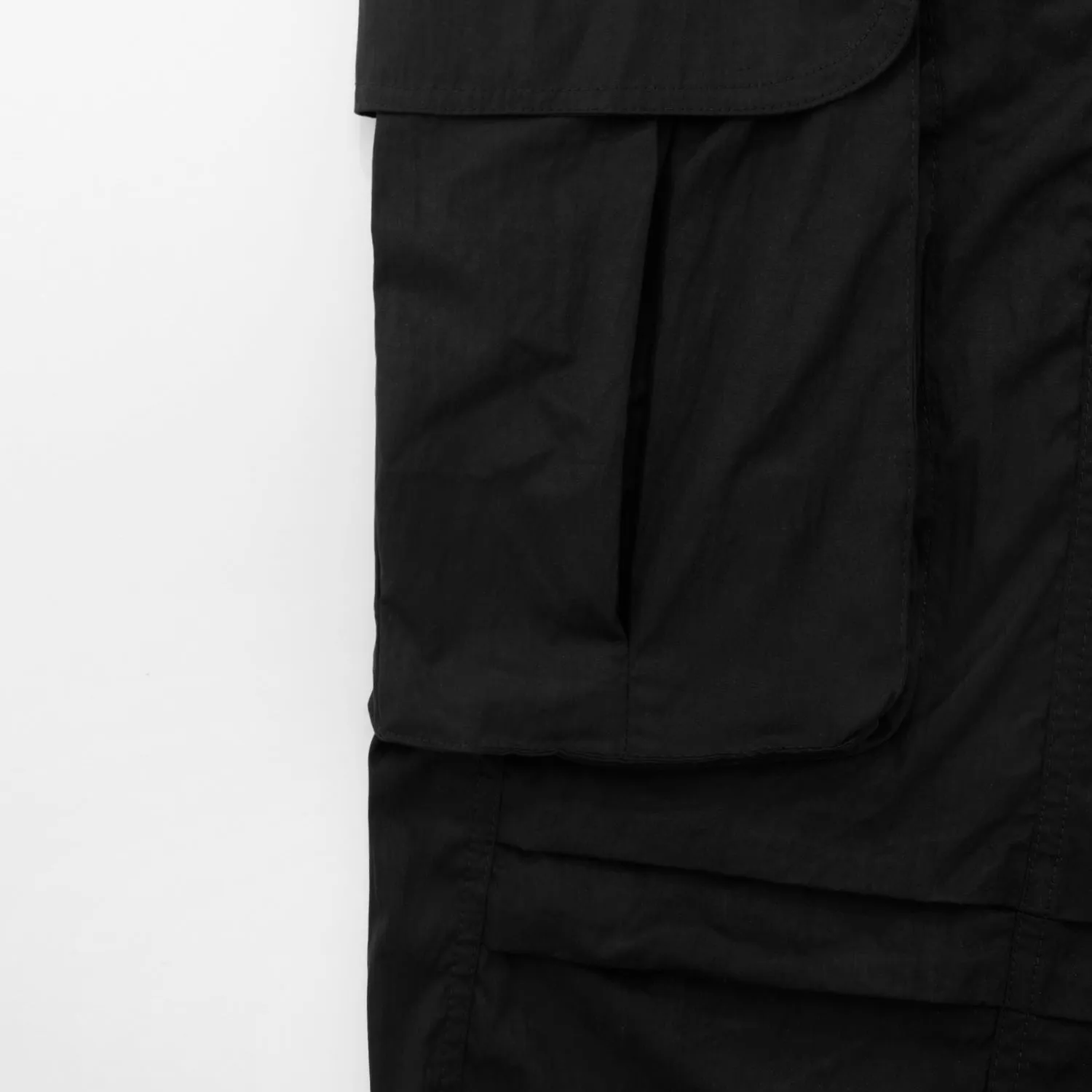 Active Parachute Cargo Pants - Black