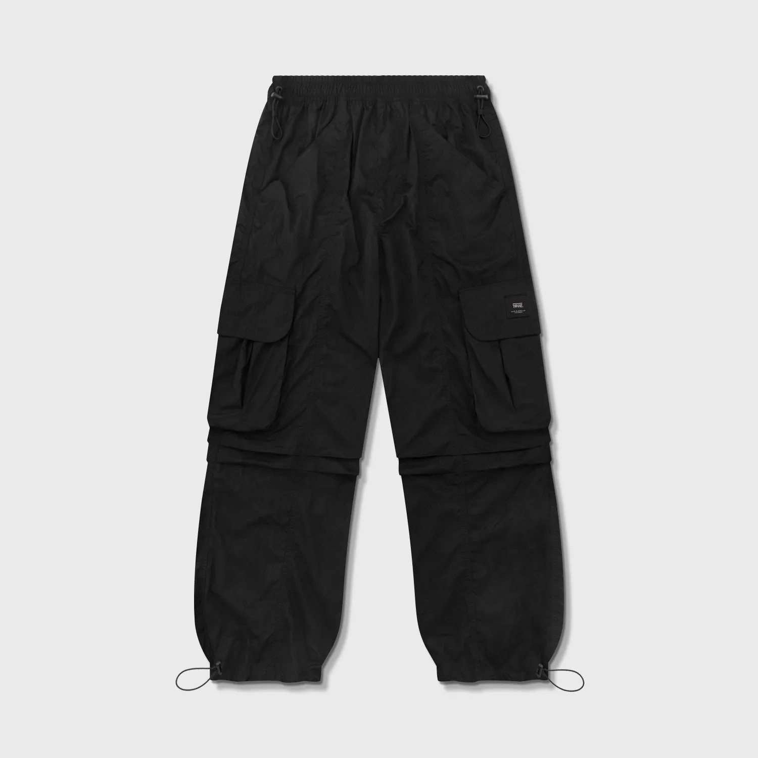 Active Parachute Cargo Pants - Black