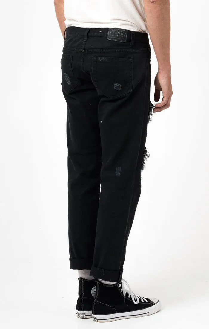 Afends Mens Deadbeat - Sabbath - Slim Fit Denim