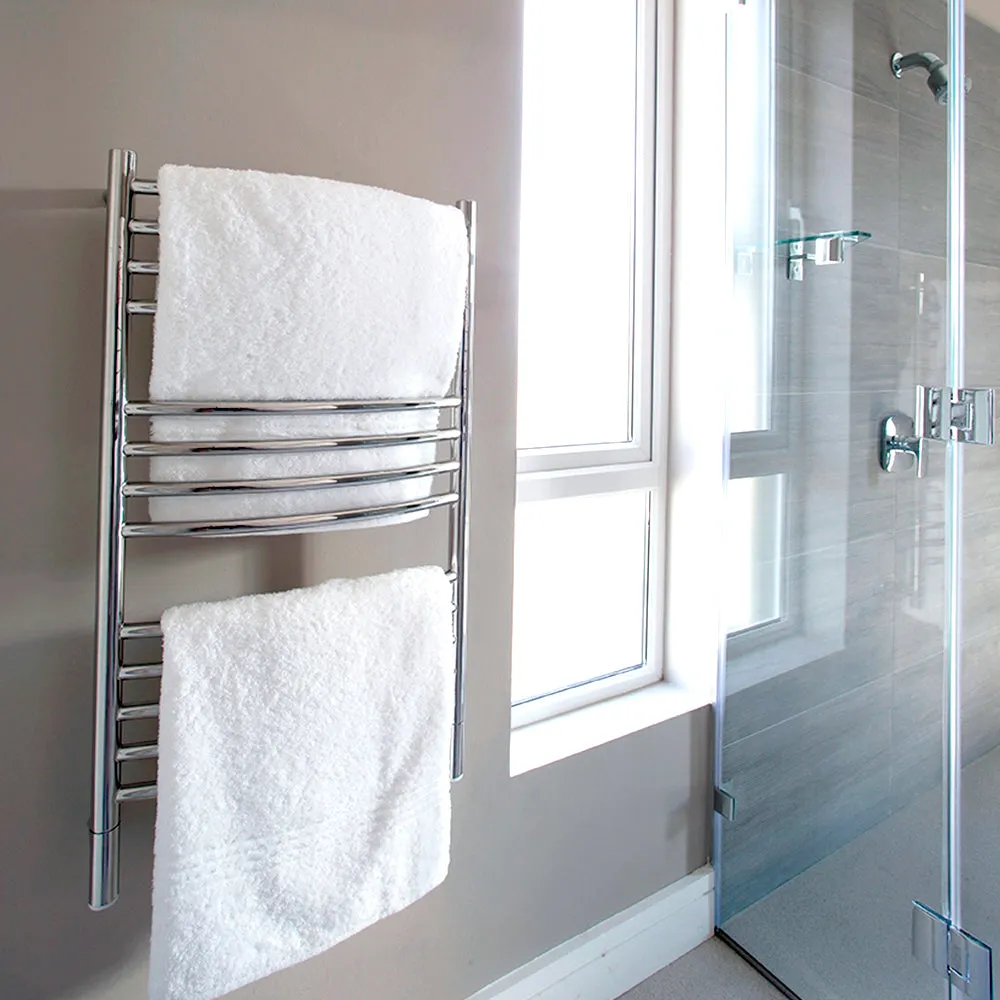 Amba CCP Jeeves Model C Curved 13 Bar Hardwired Towel Warmer in Polished