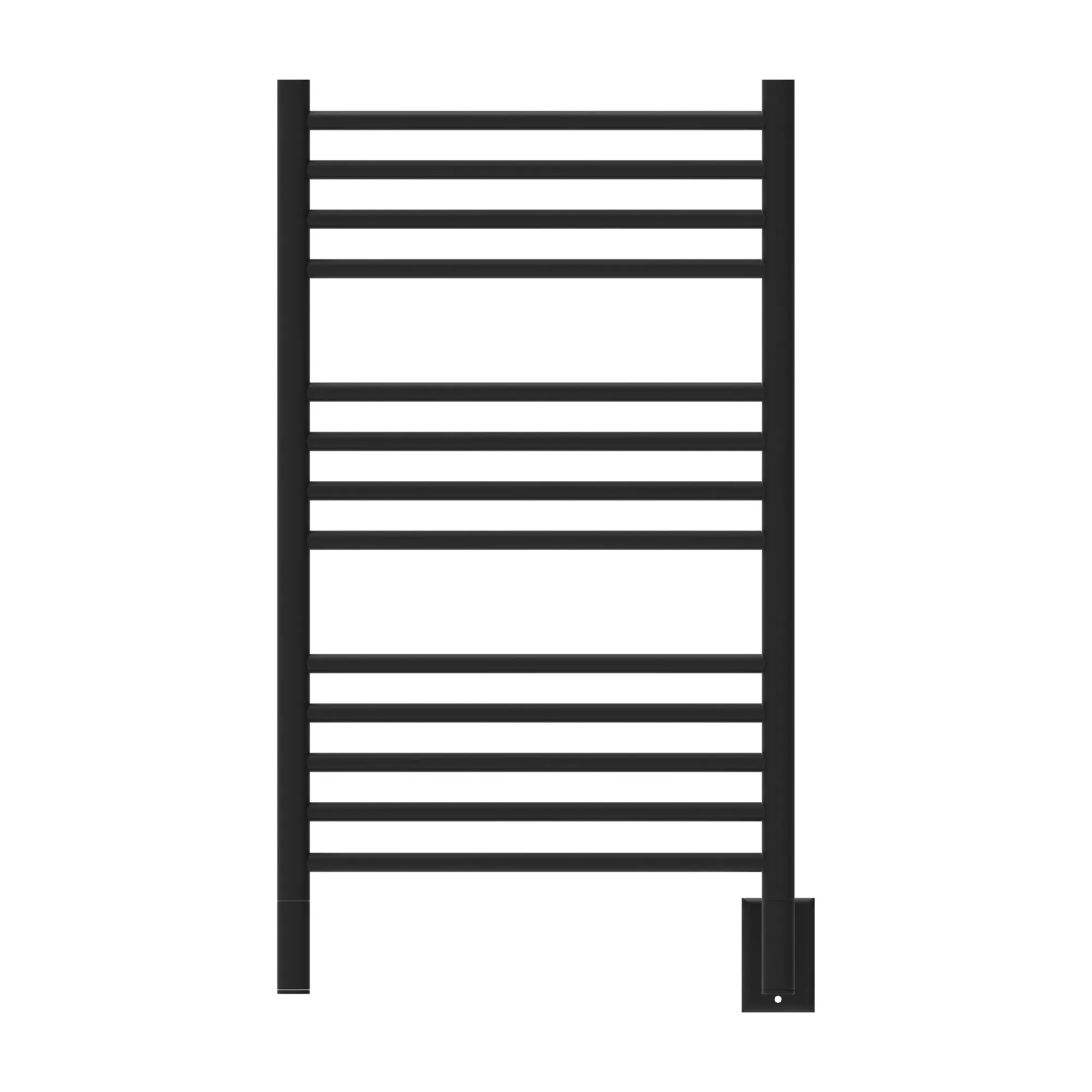 Amba CSMB Jeeves Model C Straight 13 Bar Hardwired Towel Warmer in Matte Black