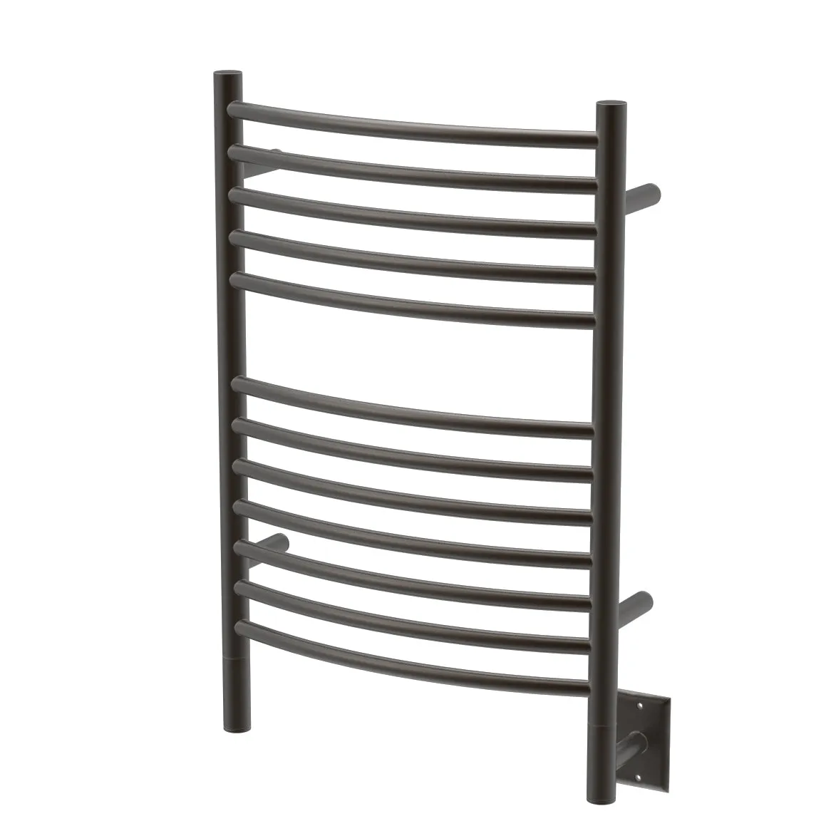 Amba ECO Jeeves Model E Curved 12 Bar Hardwired Towel Warmer in Oil Rubbed Bronze