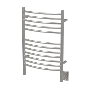 Amba ECP Jeeves Model E Curved 12 Bar Hardwired Towel Warmer in Polished