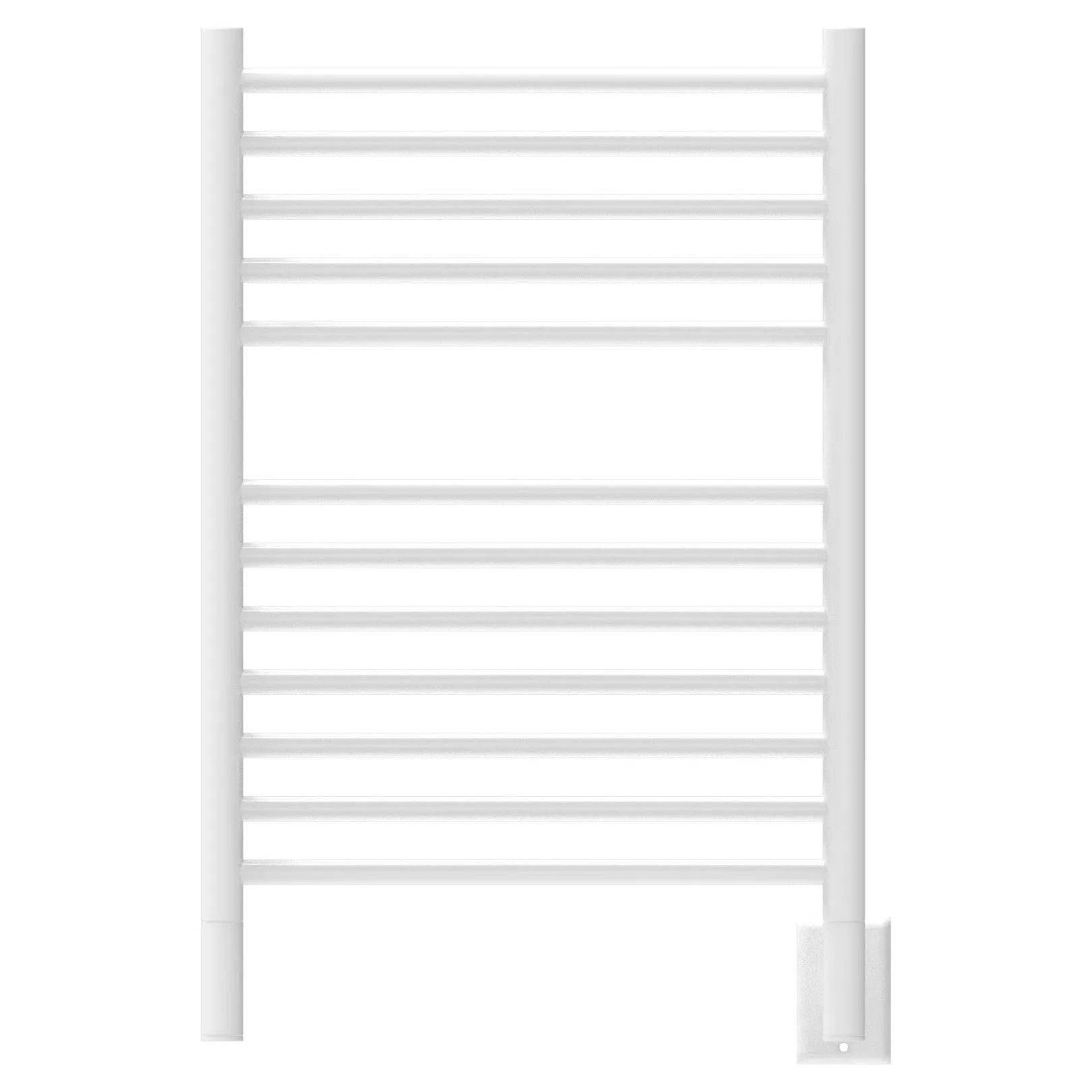 Amba ESW Jeeves Model E Straight 12 Bar Hardwired Towel Warmer in White