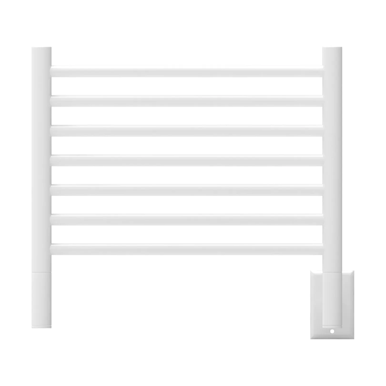 Amba HCW Jeeves Model H Curved 7 Bar Hardwired Towel Warmer in White