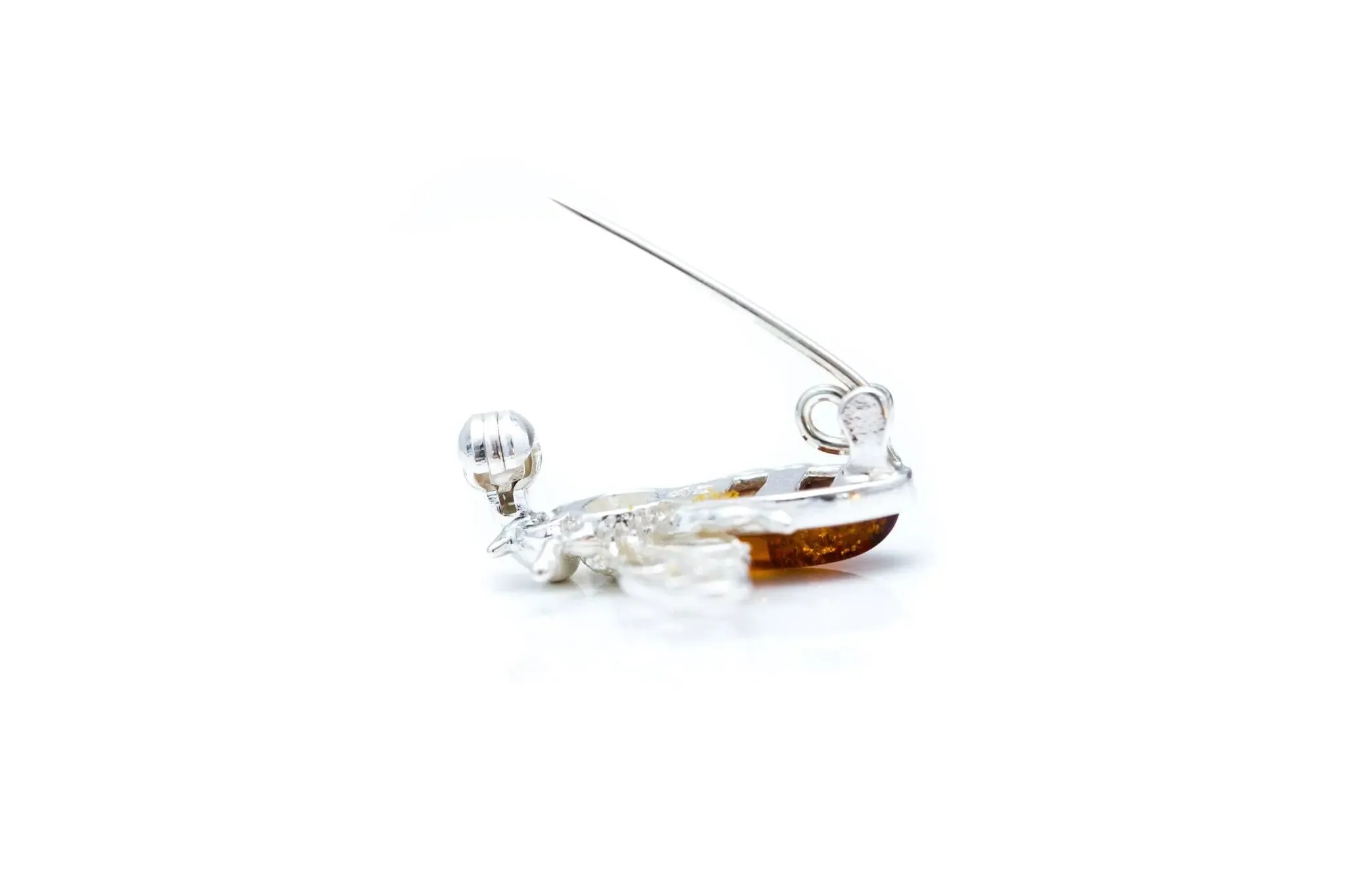 Amber Bee Brooch