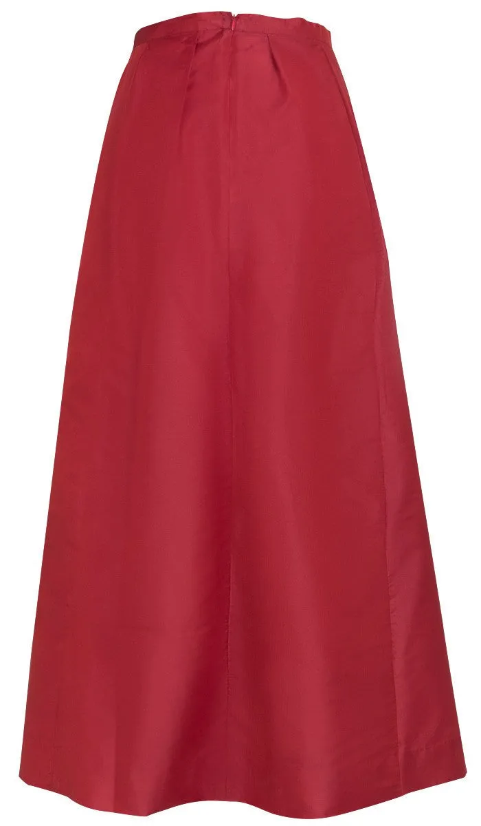 Anja Pleated Silky Long Maxi Skirt - Burnt Orange - FINAL SALE