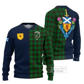 Anstruther Tartan Ugly Sweater with Scottish Lion Royal Arm Half Style