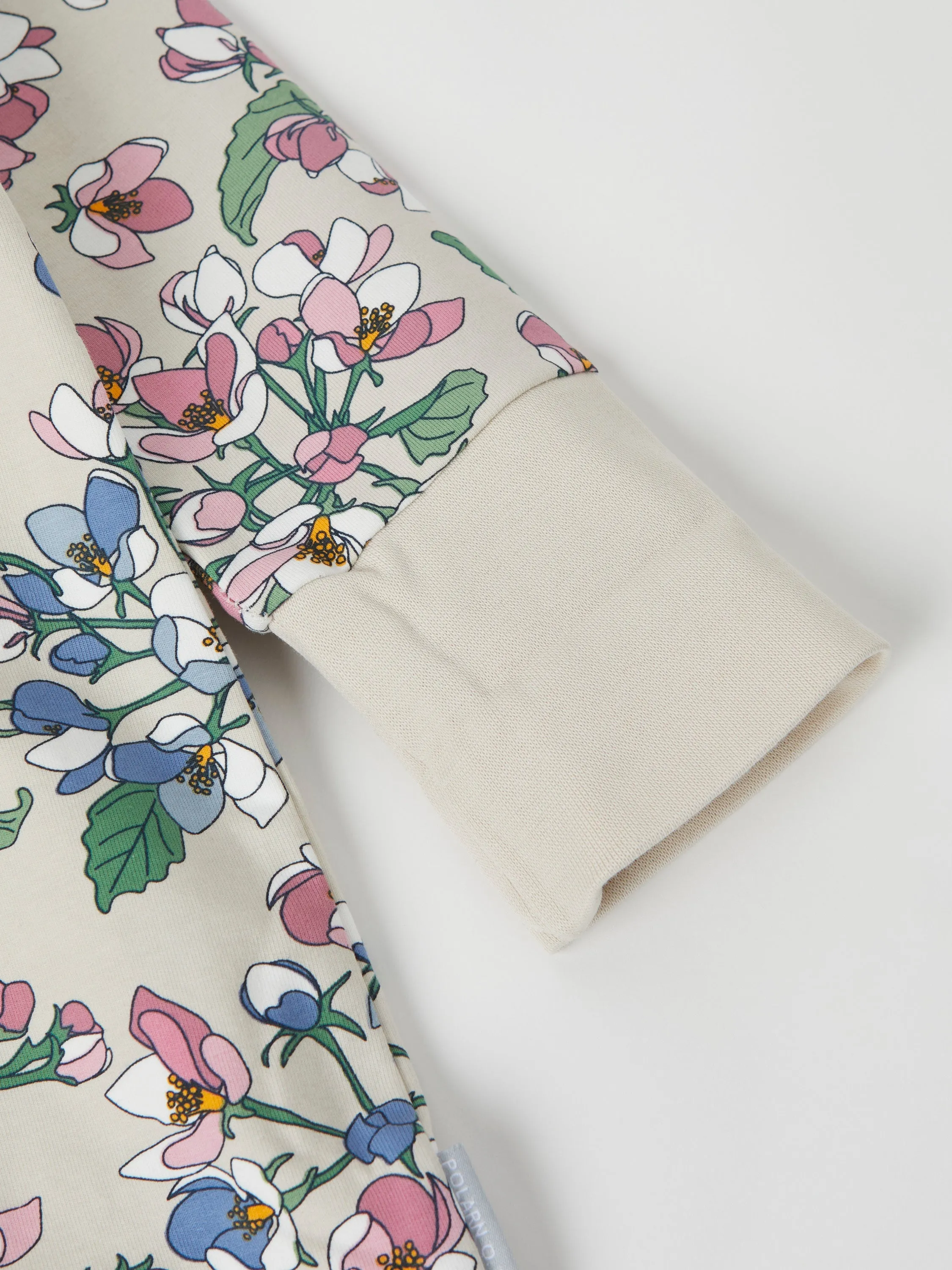 Apple Blossom Print Baby All-in-one