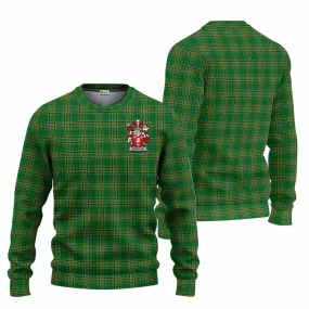 Armitage Irish Clan Tartan Knitted Sweater with Coat of Arms