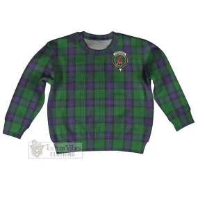 Armstrong Tartan Kid Ugly Sweater with Family Crest