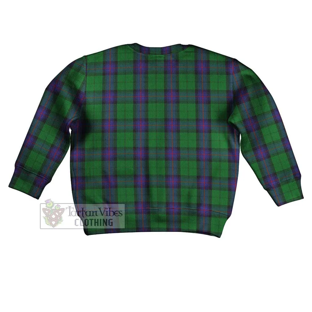 Armstrong Tartan Kid Ugly Sweater with Family Crest