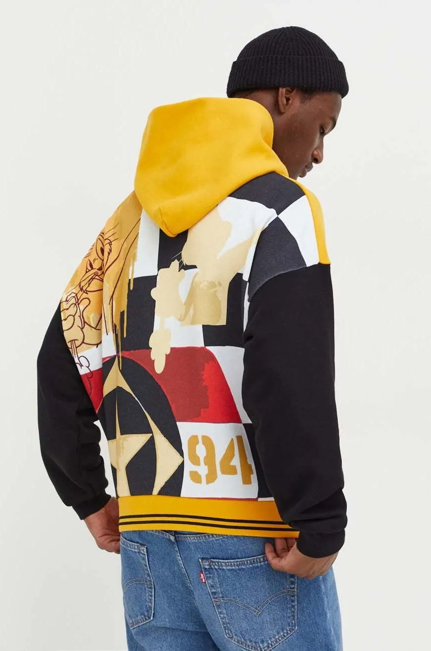 Back Bunny Print Pullover Hoodie (Yellow) - I23E0846320U391