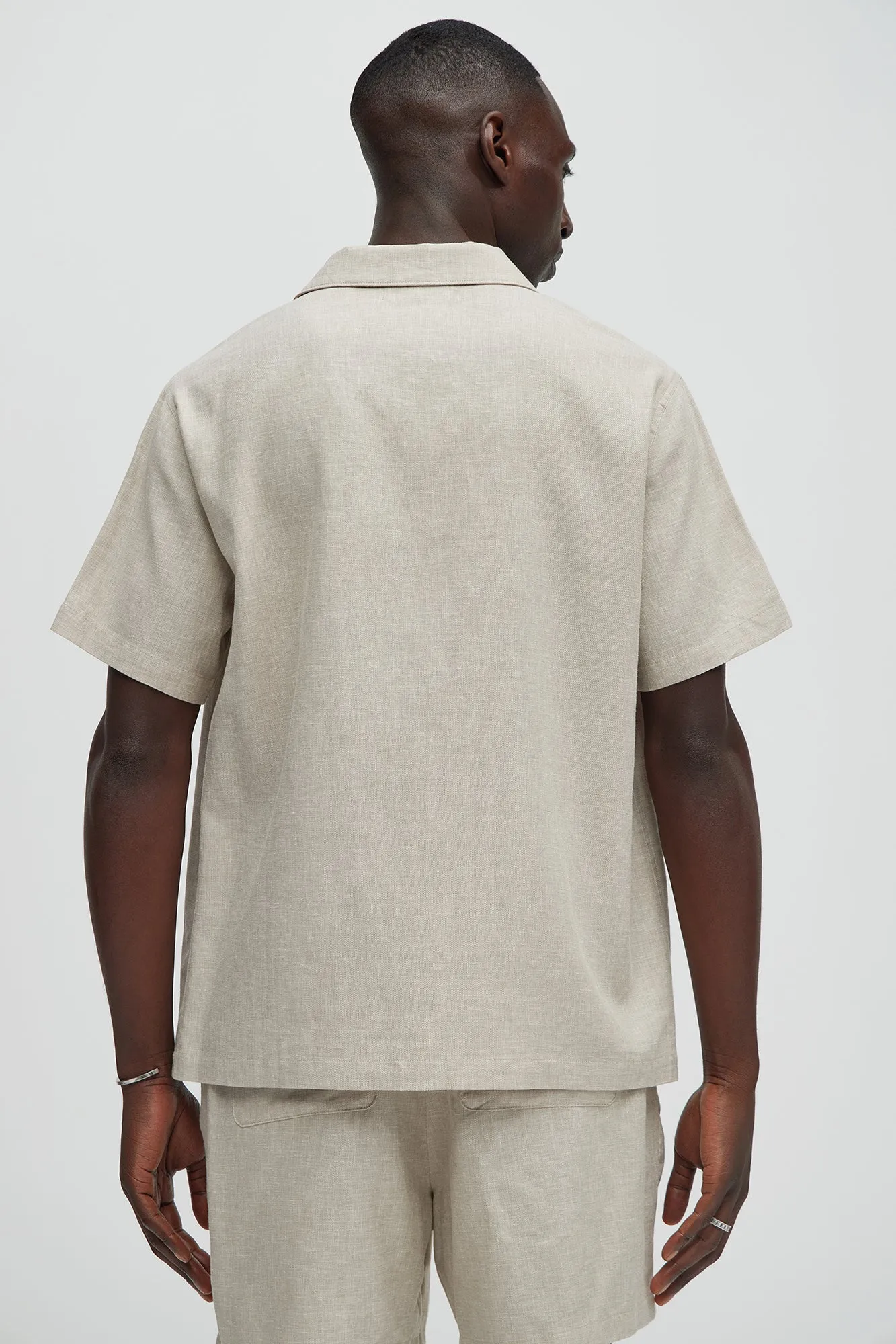 Bahamas Linen Shirt - Stone