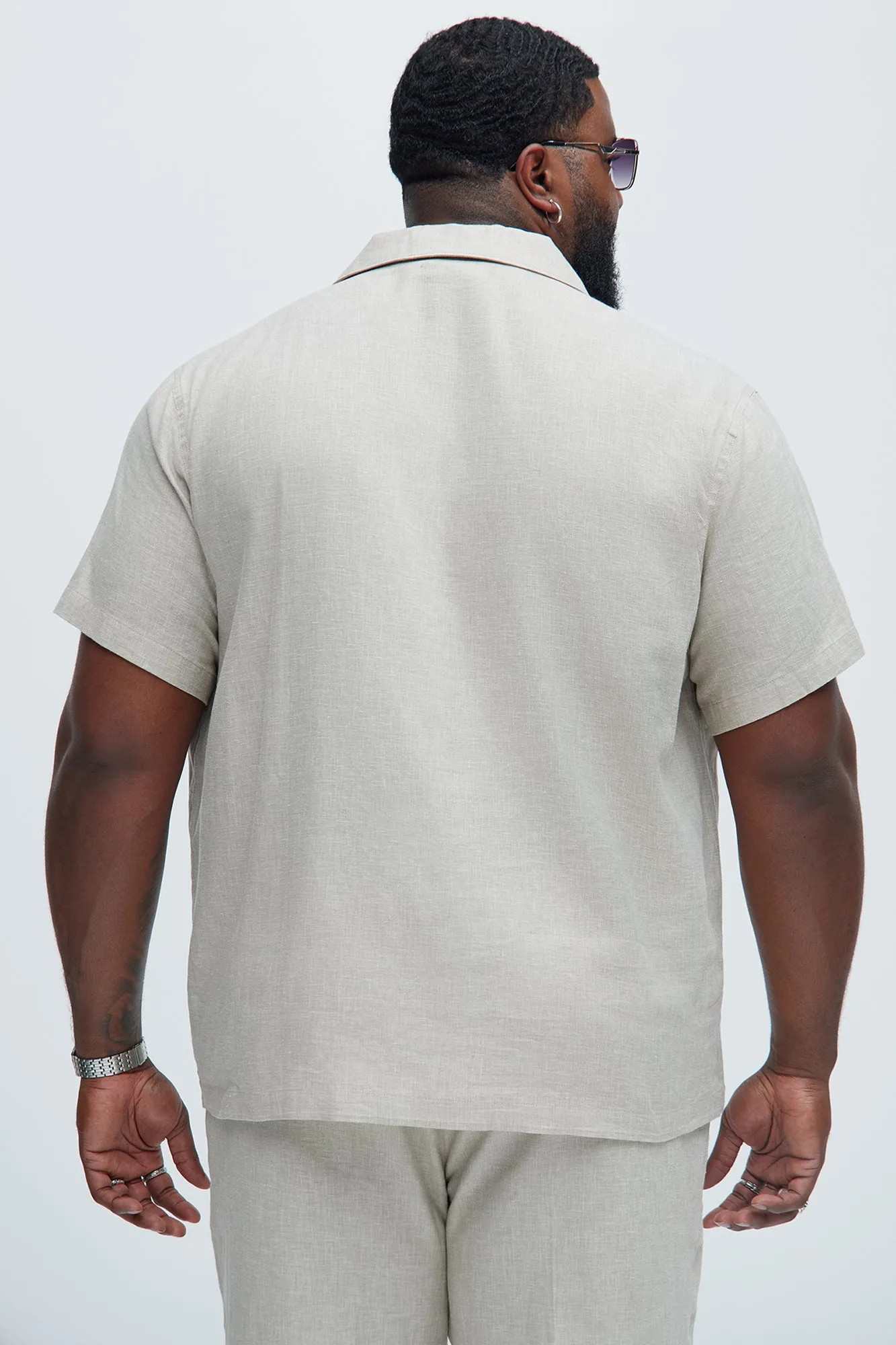 Bahamas Linen Shirt - Stone