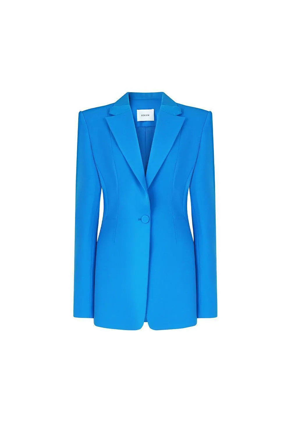 Barker Structured Square Shoulder Crepe Blazer