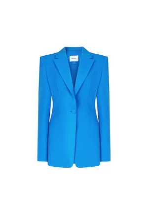 Barker Structured Square Shoulder Crepe Blazer