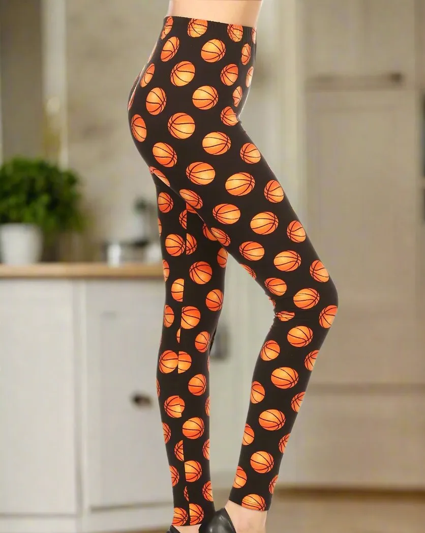 Basketball Print Leggings