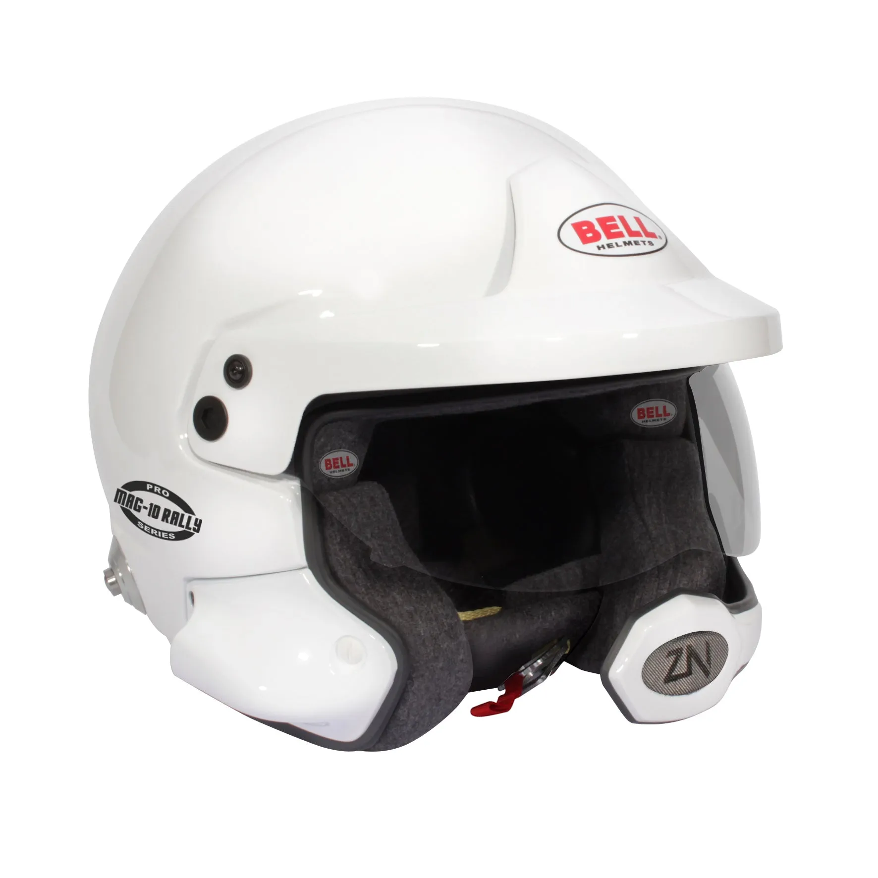 BELL 1346011 Racing helmet open face MAG-10 RALLY PRO, FIA, HANS, white, size 54 (7 1/8)