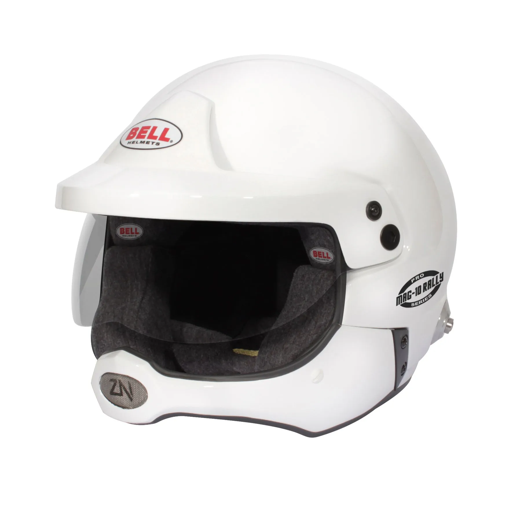 BELL 1346011 Racing helmet open face MAG-10 RALLY PRO, FIA, HANS, white, size 54 (7 1/8)