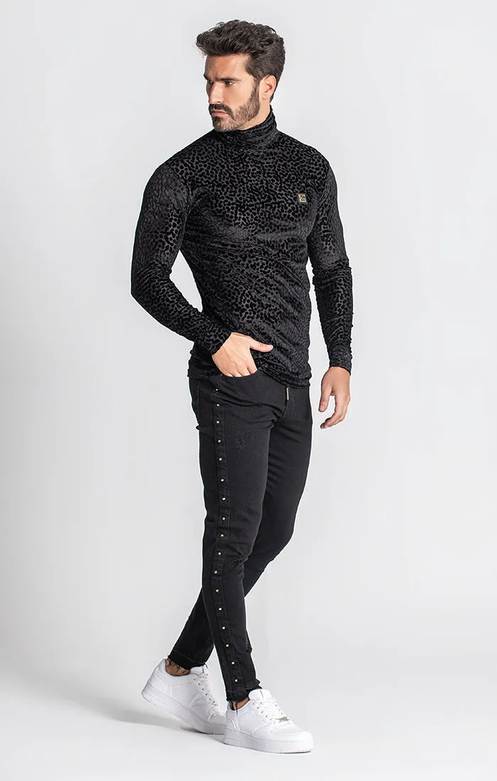 Black Lavish Turtleneck