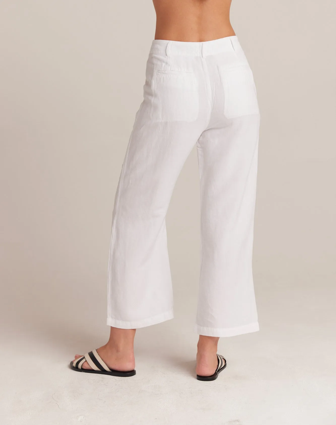 Blakely Utility Wide Leg Crop - White