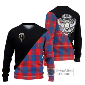 Blane Tartan Ugly Sweater with Family Crest and Military Logo Style