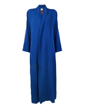 Blue Crepe Abaya