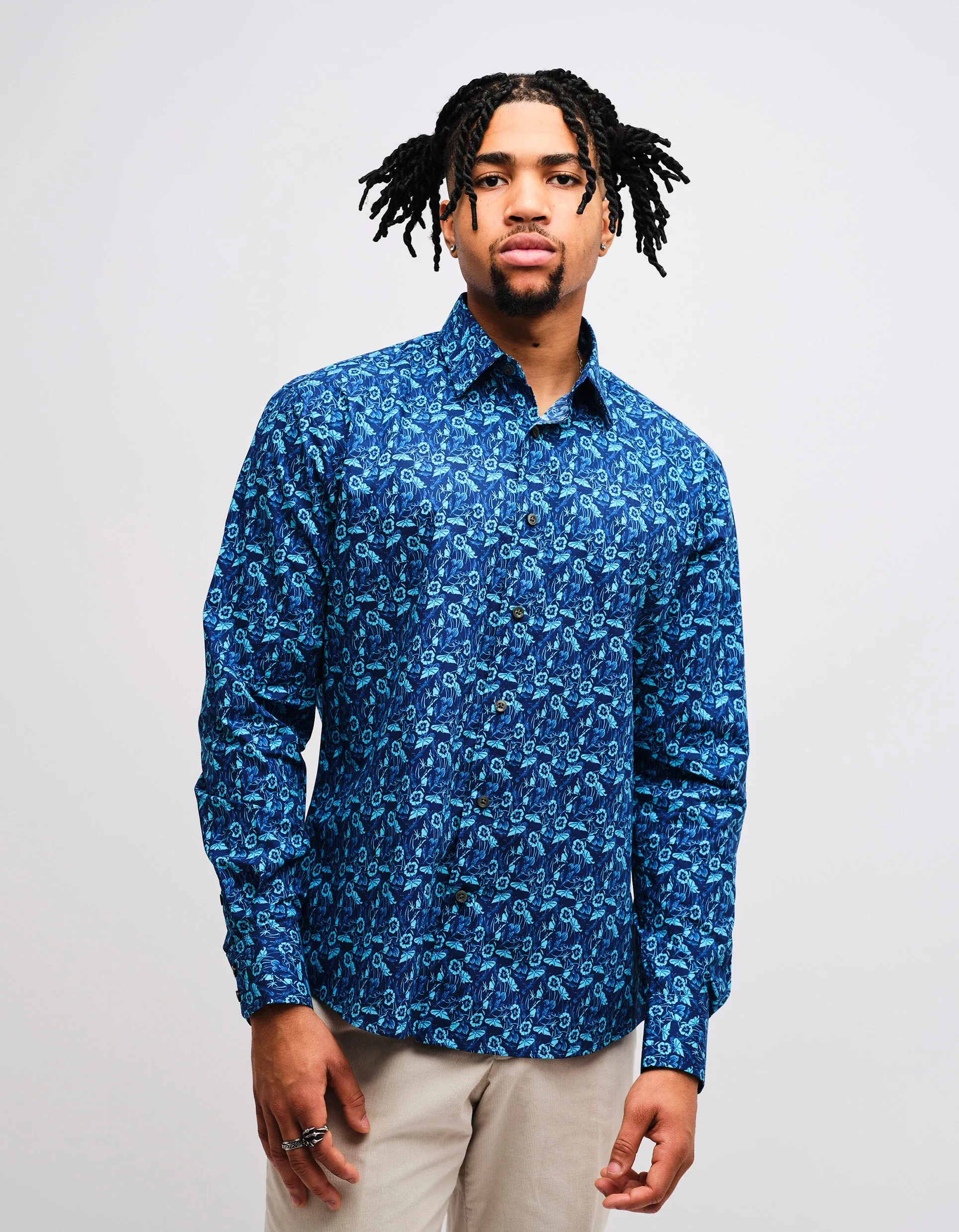 Blue Nasturtium Shirt