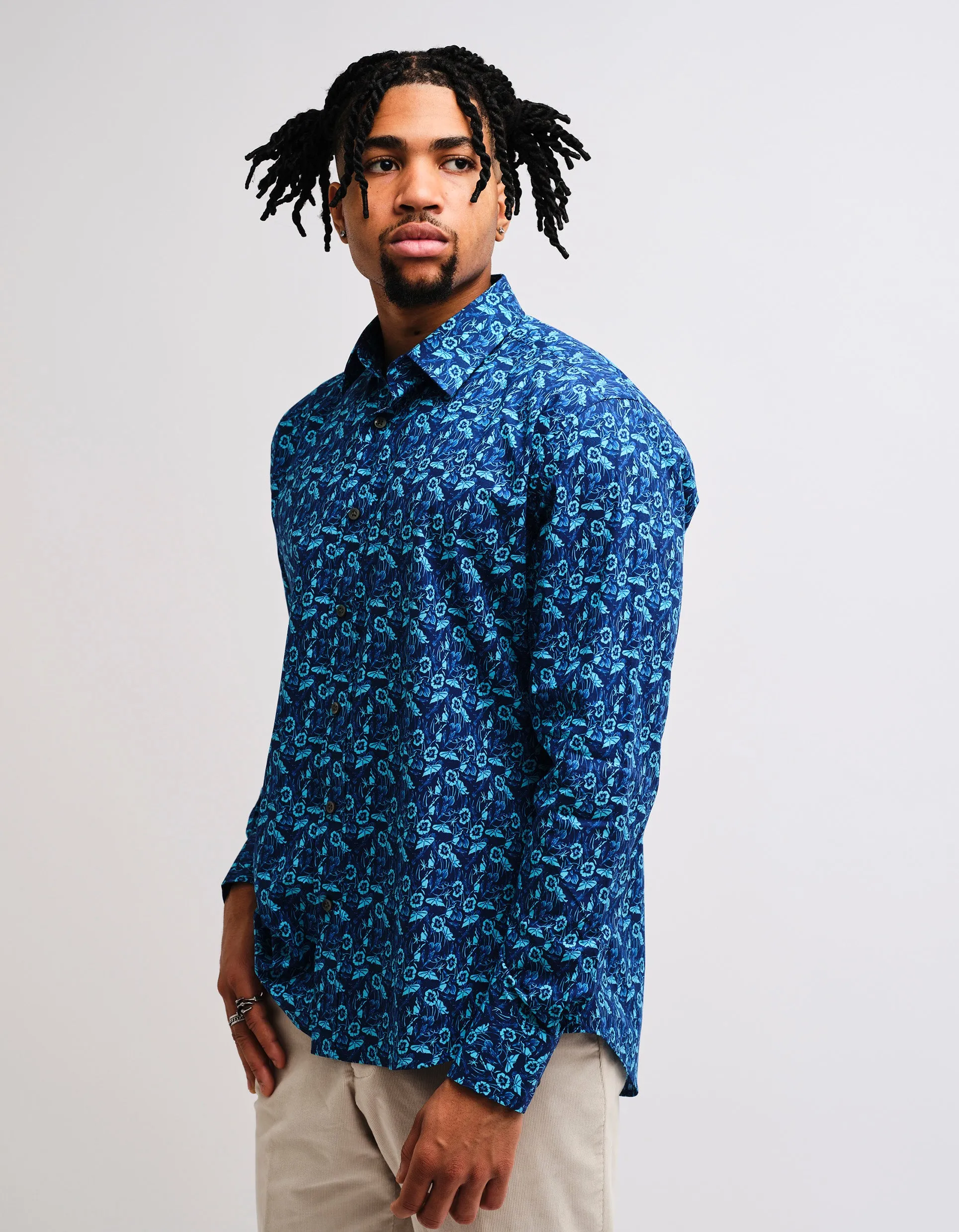 Blue Nasturtium Shirt