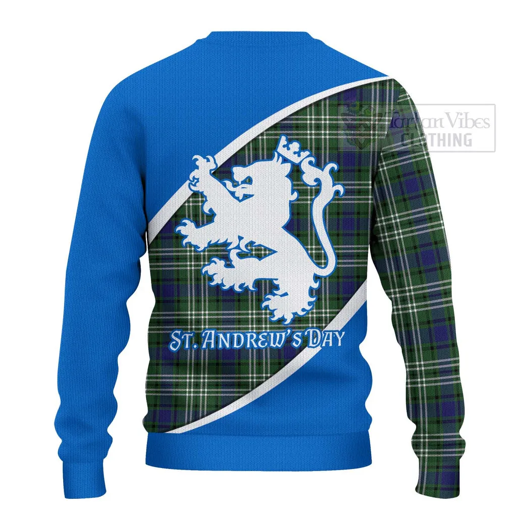 Blyth Family Crest Tartan Ugly Sweater Celebrate Saint Andrew's Day in Style