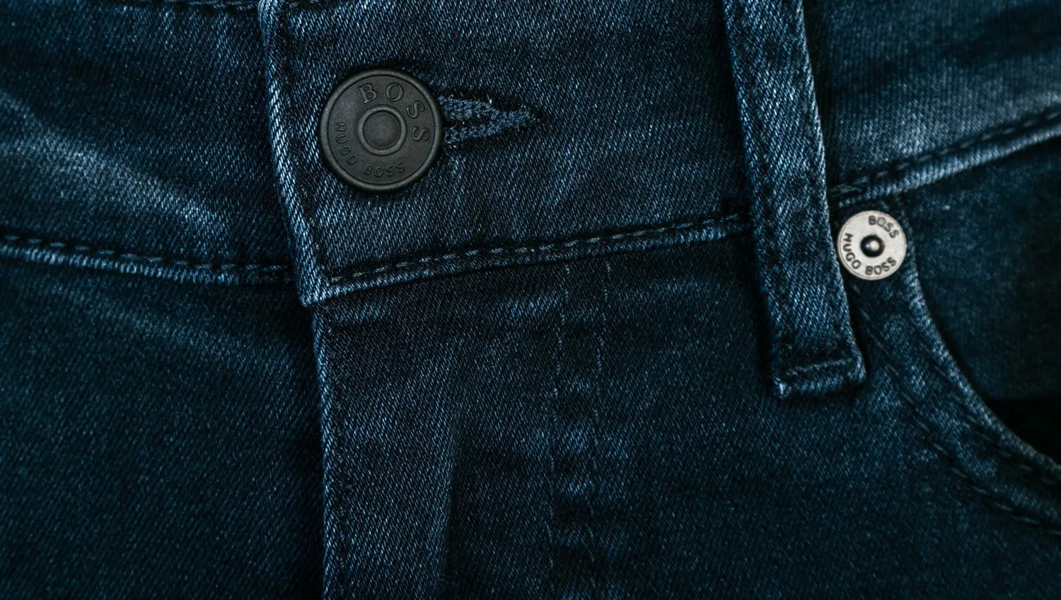 BOSS Delaware Jean in Washed Blue Denim