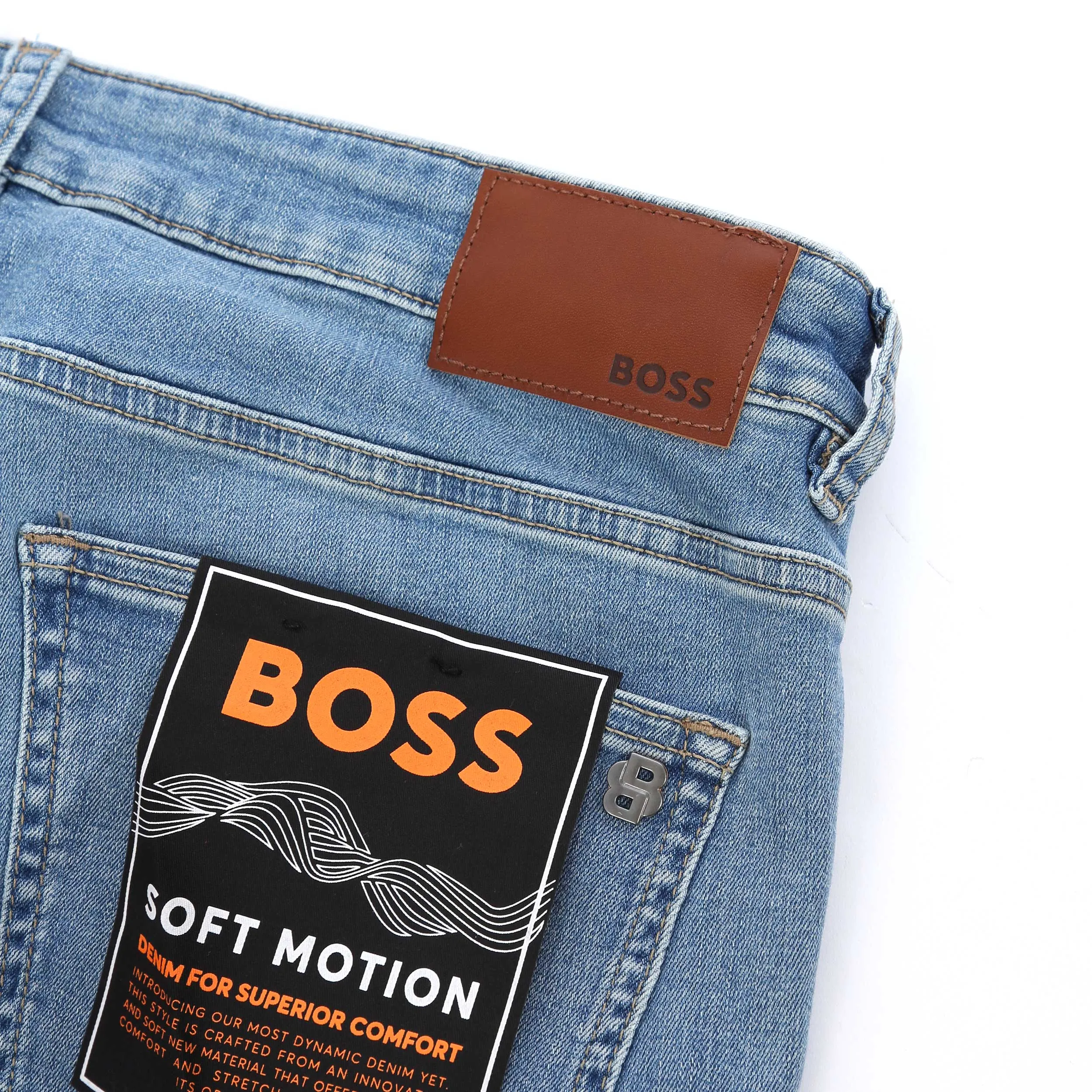 BOSS H Delaware Jean in Bright Blue Denim