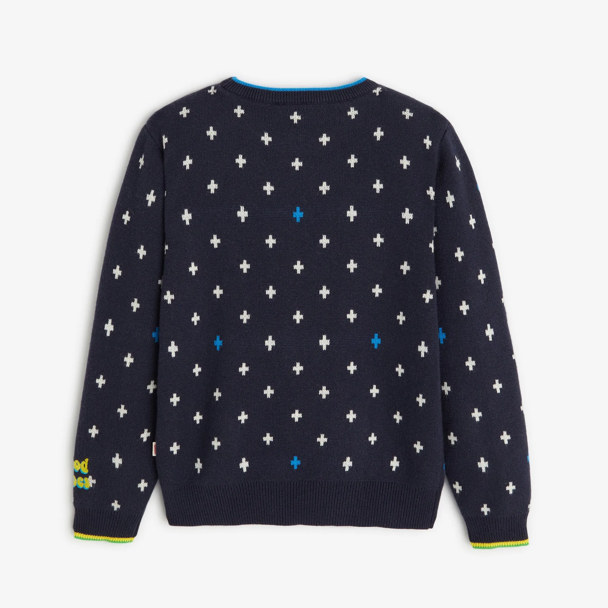 Boys' navy blue knitted sweater