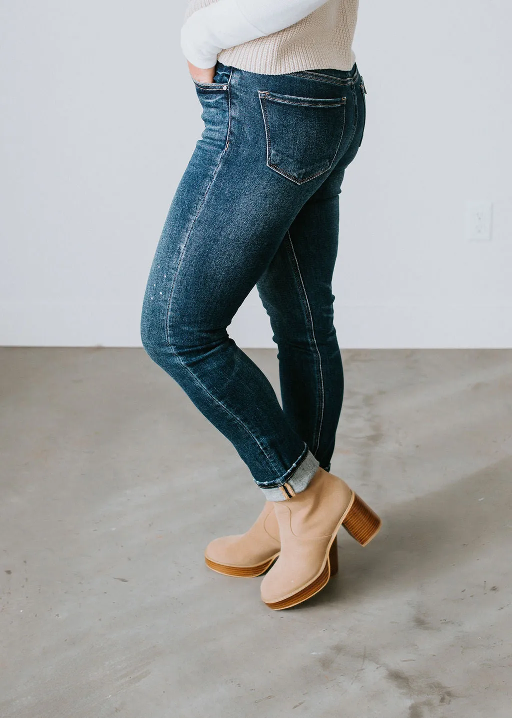 Brandi Relaxed Leg Cuffed Jean