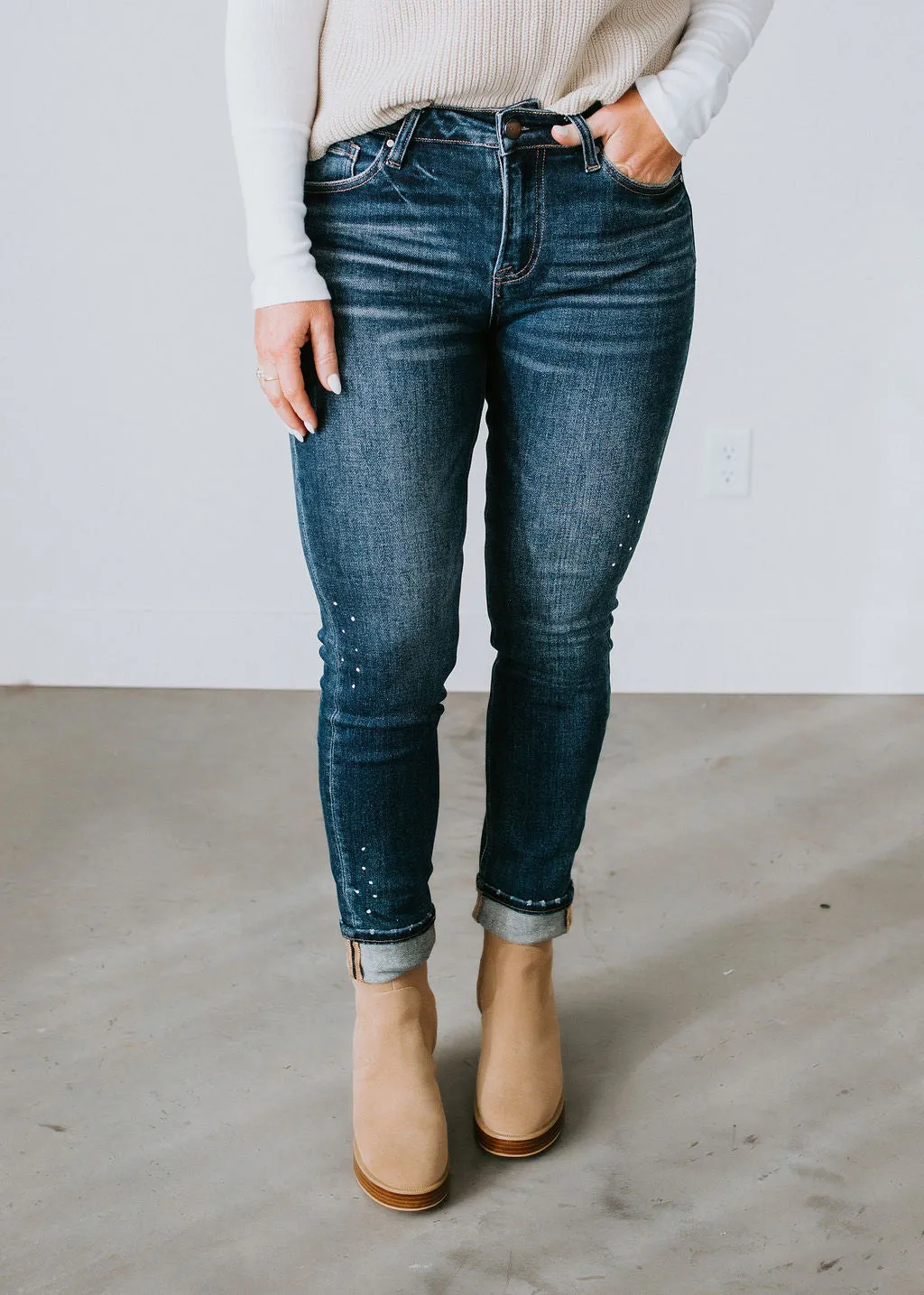 Brandi Relaxed Leg Cuffed Jean