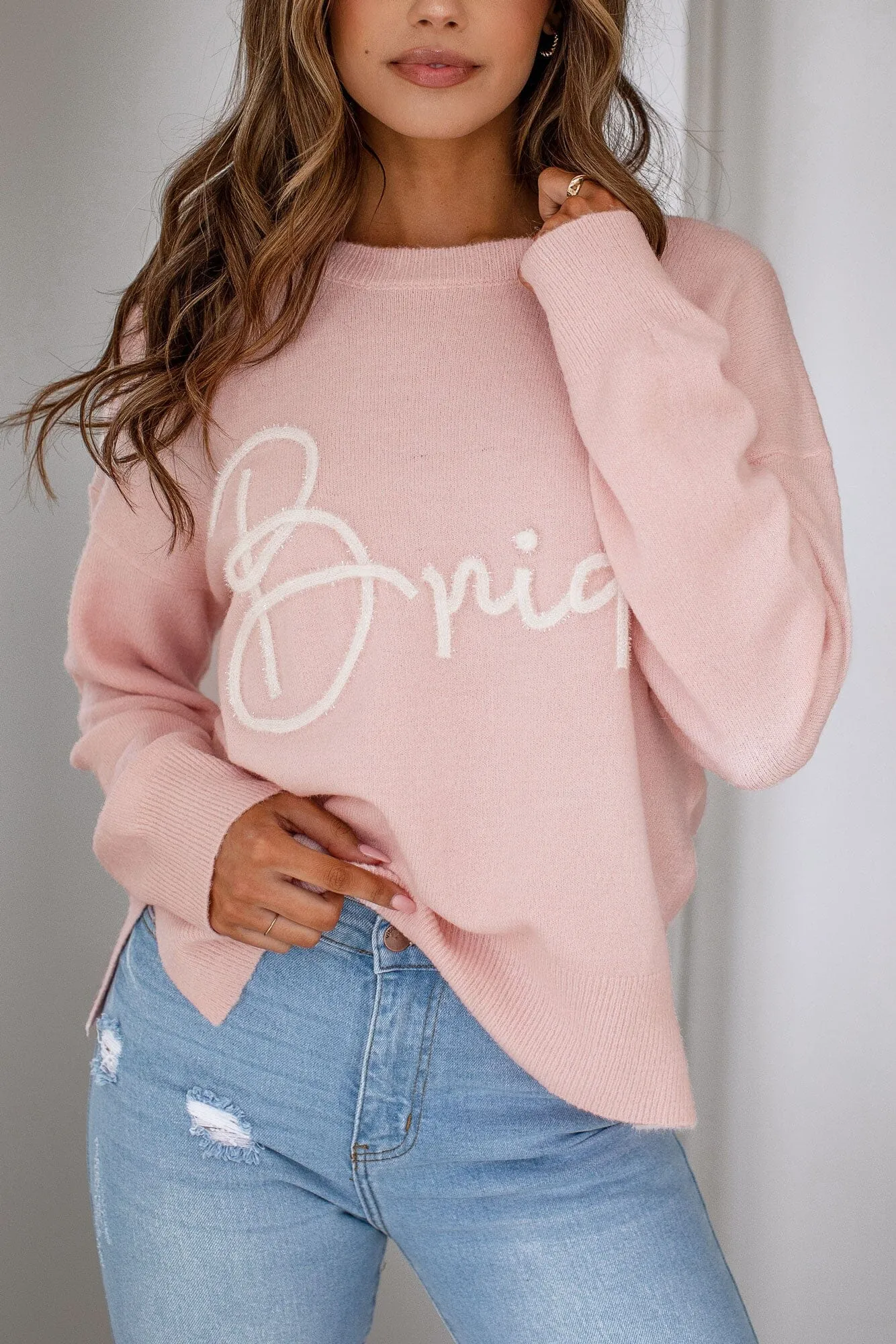 Bride Baby Pink Sweater