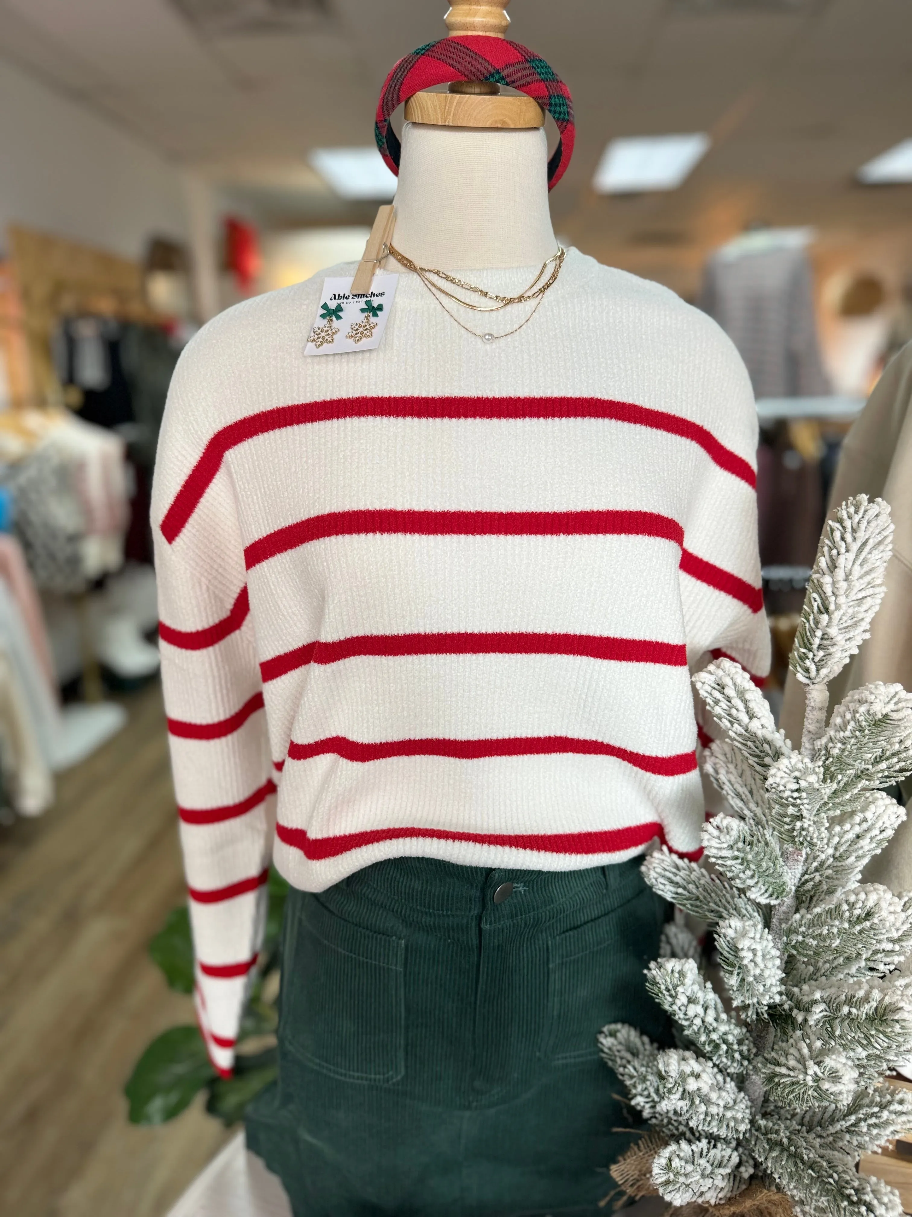 Candy Cane Sweater