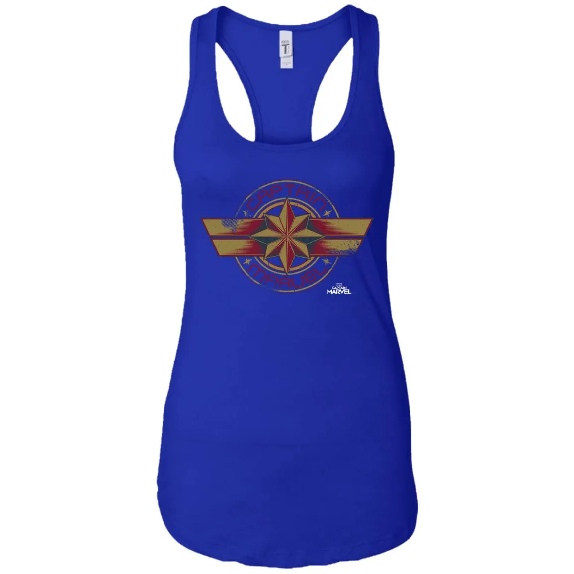 Captain Marvel Color Fade Circle Logo Badge Women Tank Top