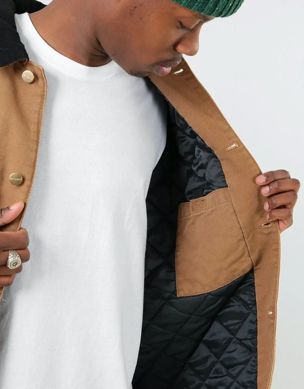 Carhartt WIP OG Chore Coat - Hamilton Brown/Black (Aged Canvas)