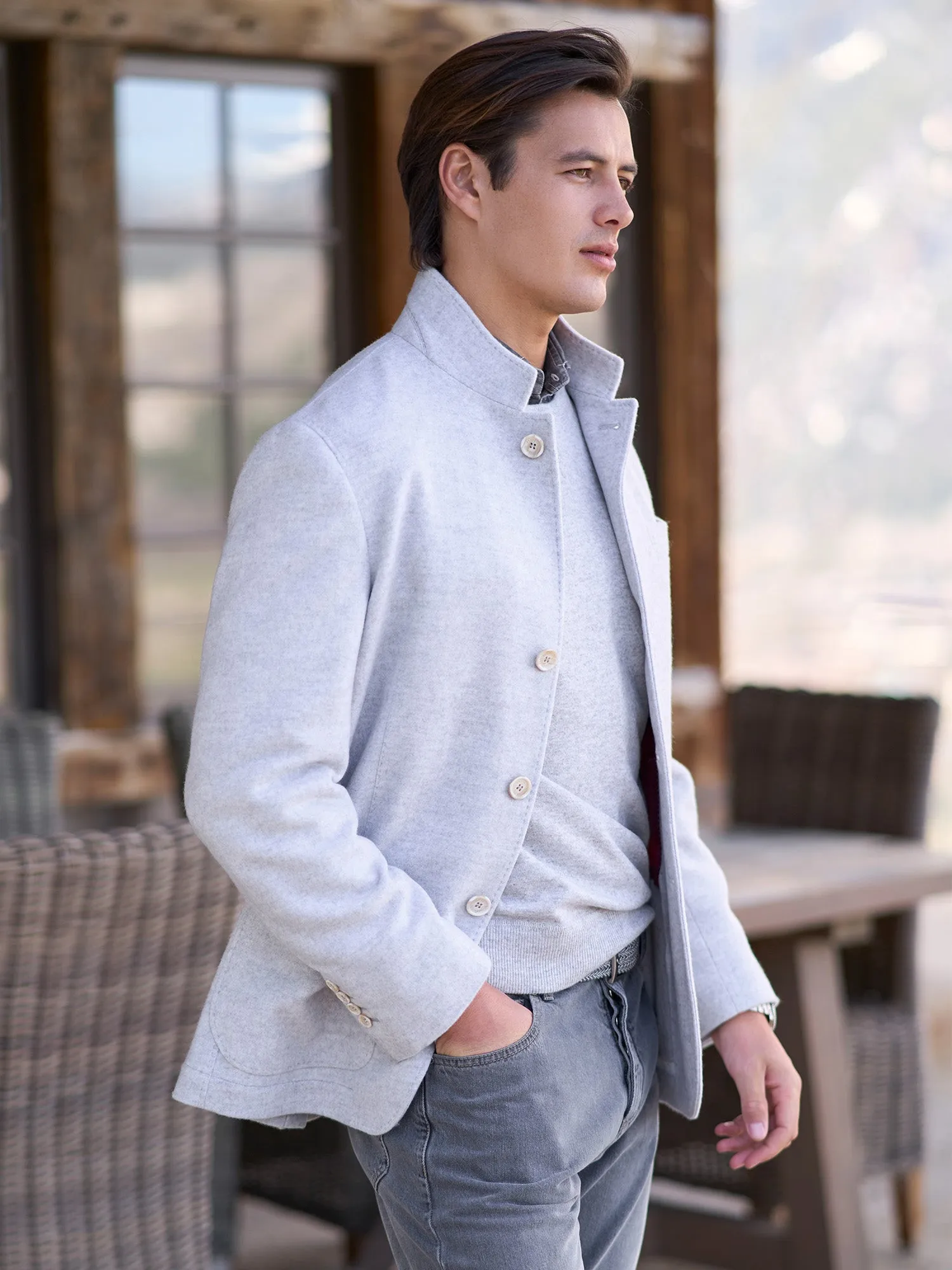 Cashmere Jersey Jacket