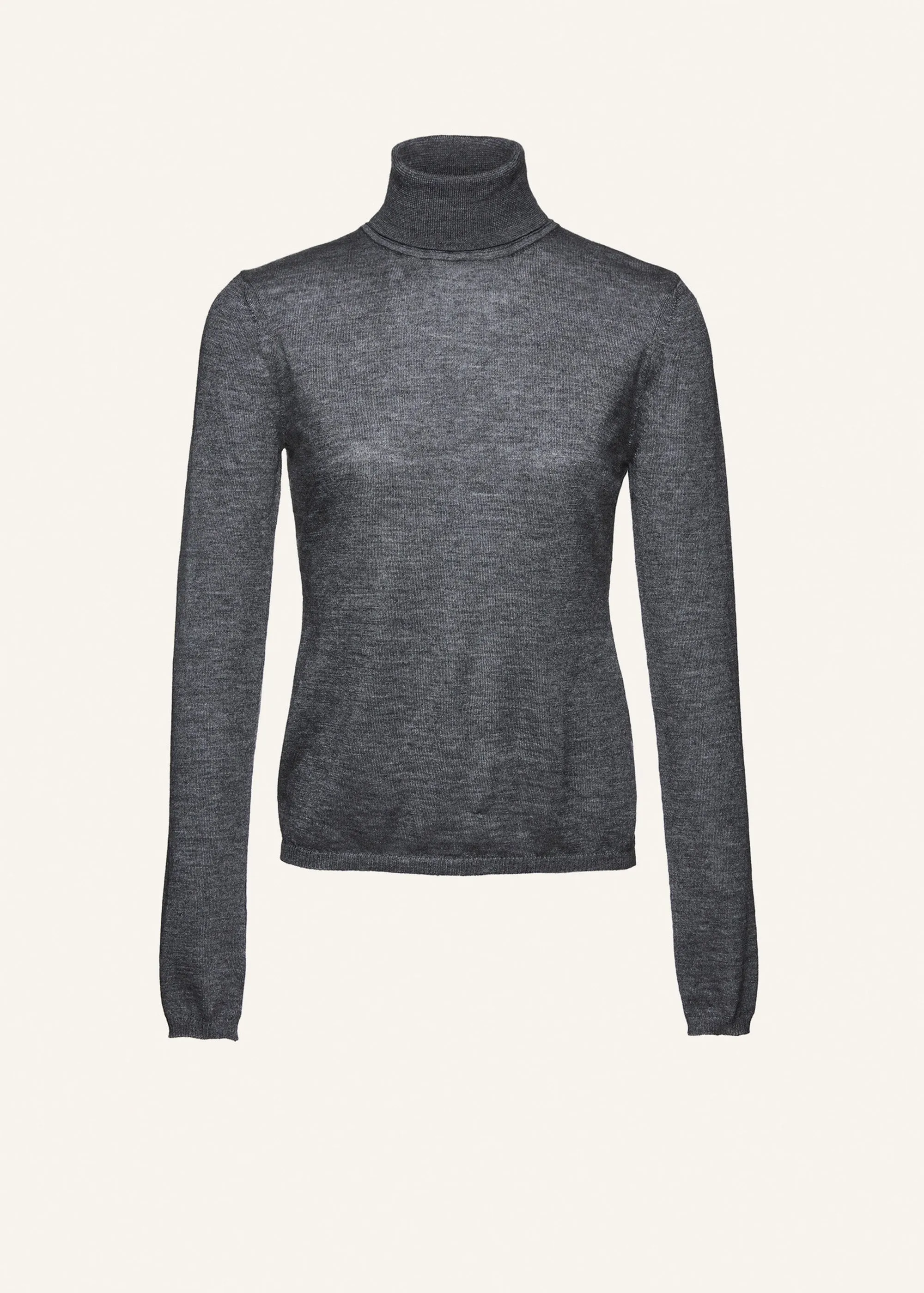 Cashmere turtleneck in dark grey