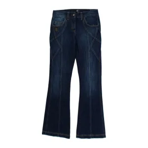 Cavalli Elegant Flare Leg Low Waist Denim