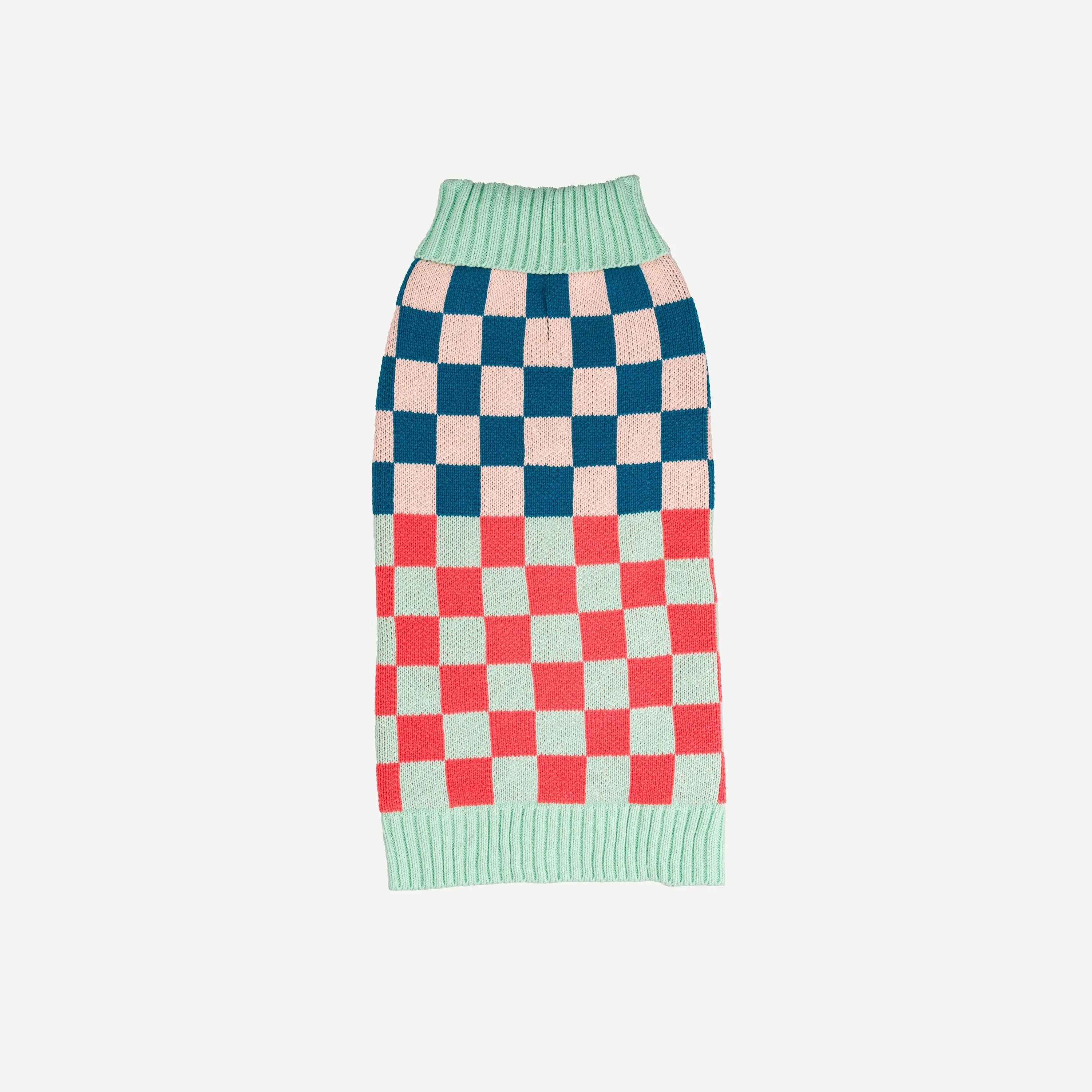 Checkerboard Dog Sweater