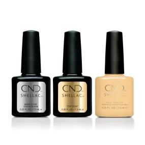 CND - Shellac Combo - Base, Top & Vagabond