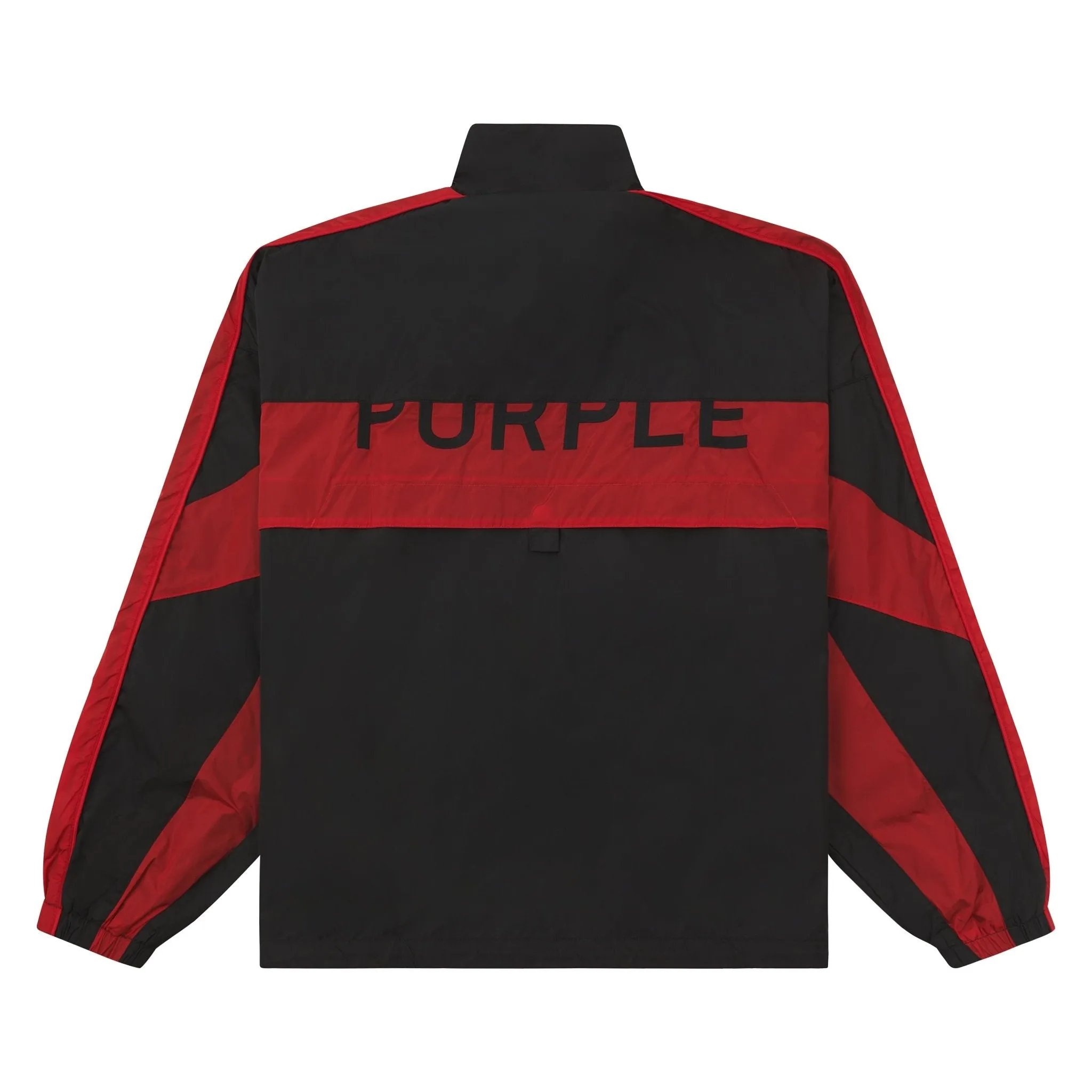 Color Blocked Track Jacket | Black/Red