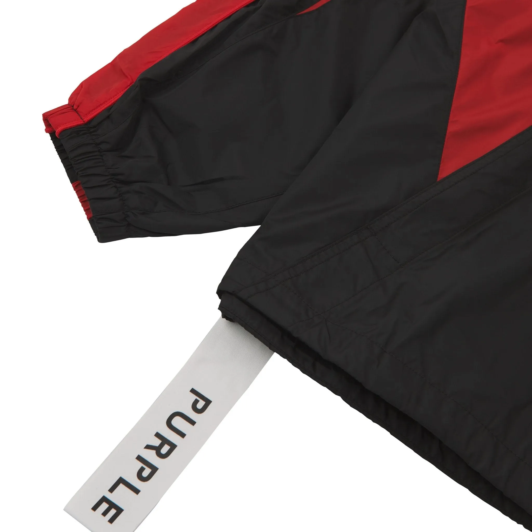 Color Blocked Track Jacket | Black/Red