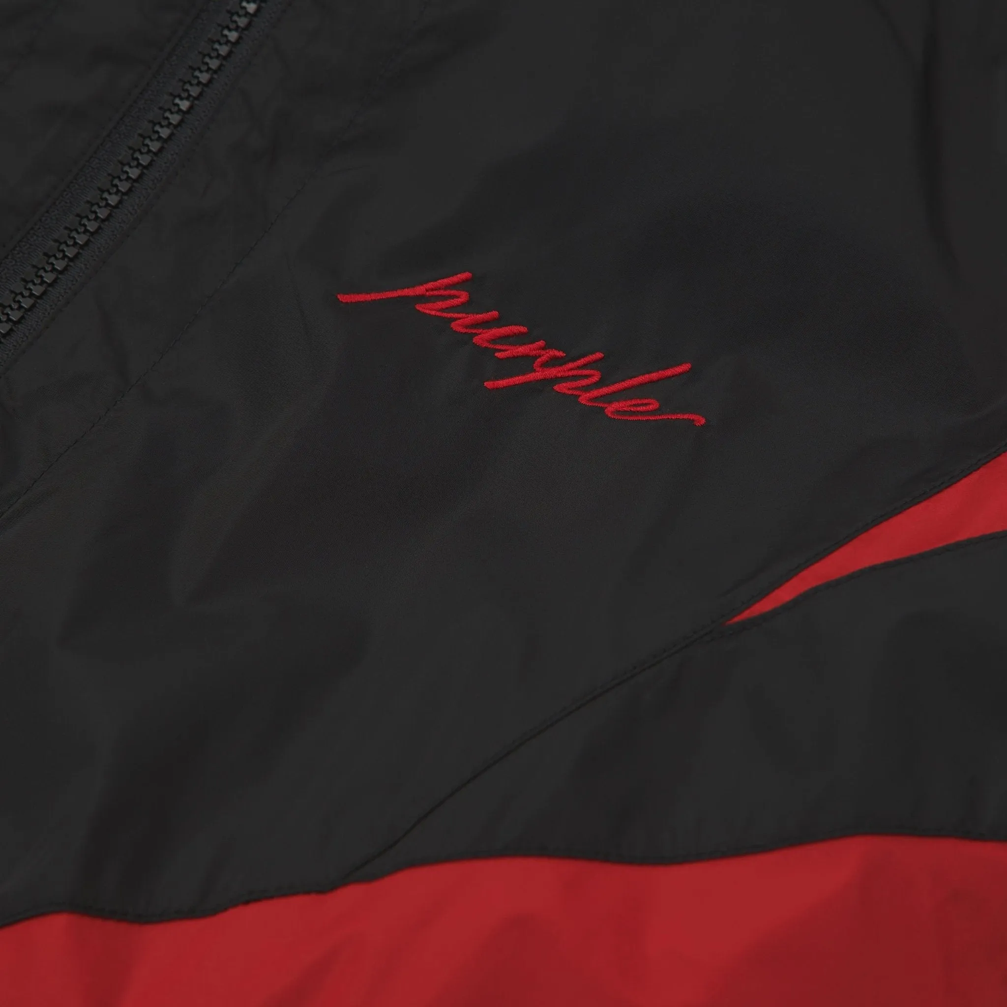 Color Blocked Track Jacket | Black/Red